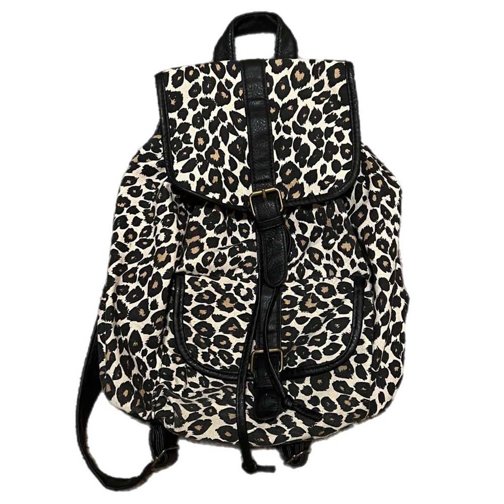Y2K cheetah backpack bag